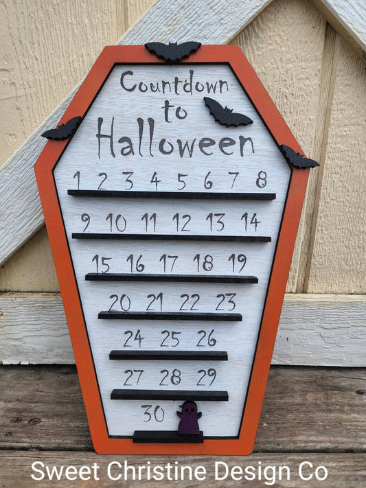 Halloween Countdown Calendar - Orange
