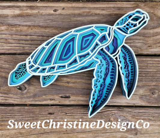 Sea turtle - 6 layer