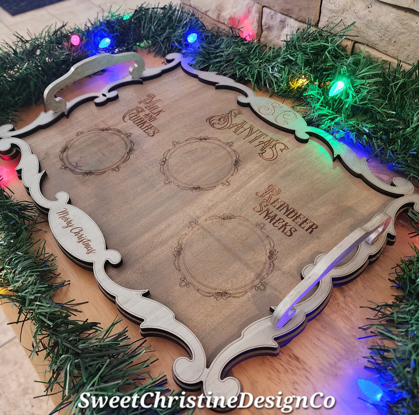 Santa's Milk and Cookies Tray