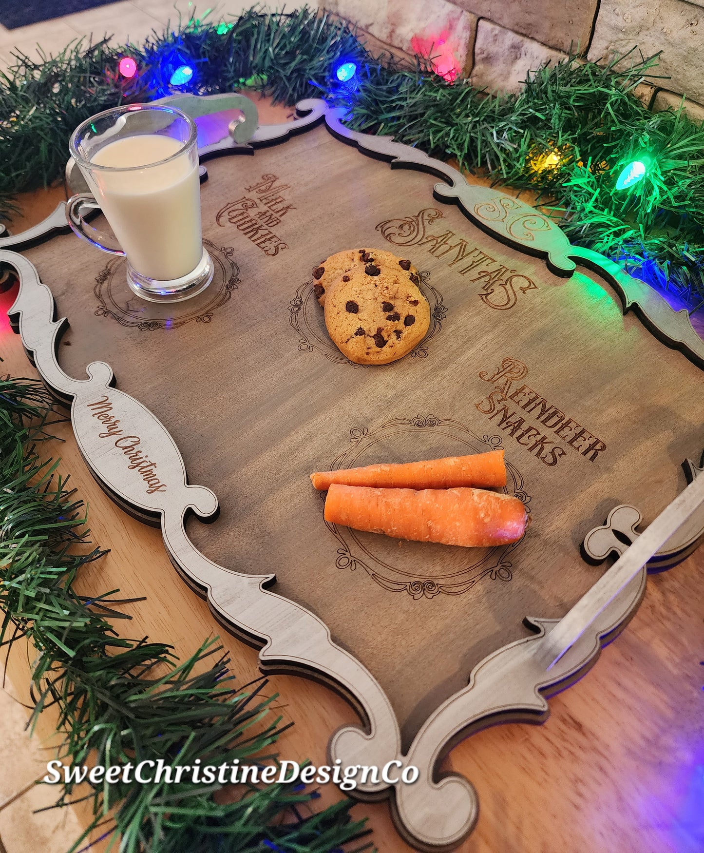 Santa's Milk and Cookies Tray