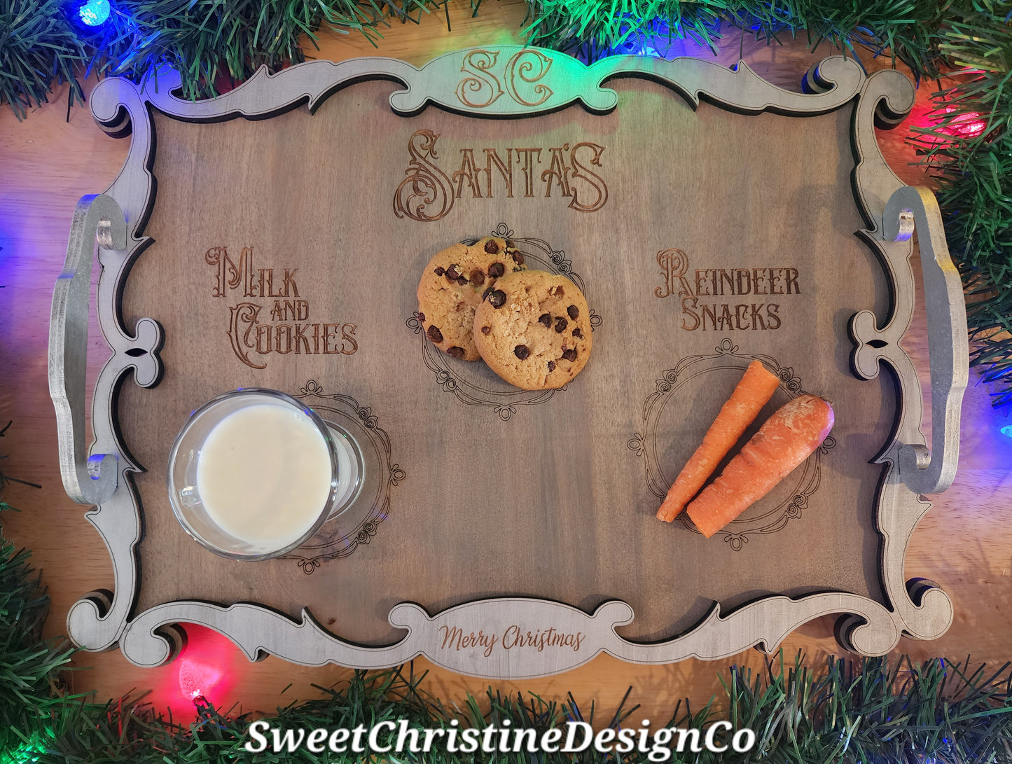 Santa's Milk and Cookies Tray
