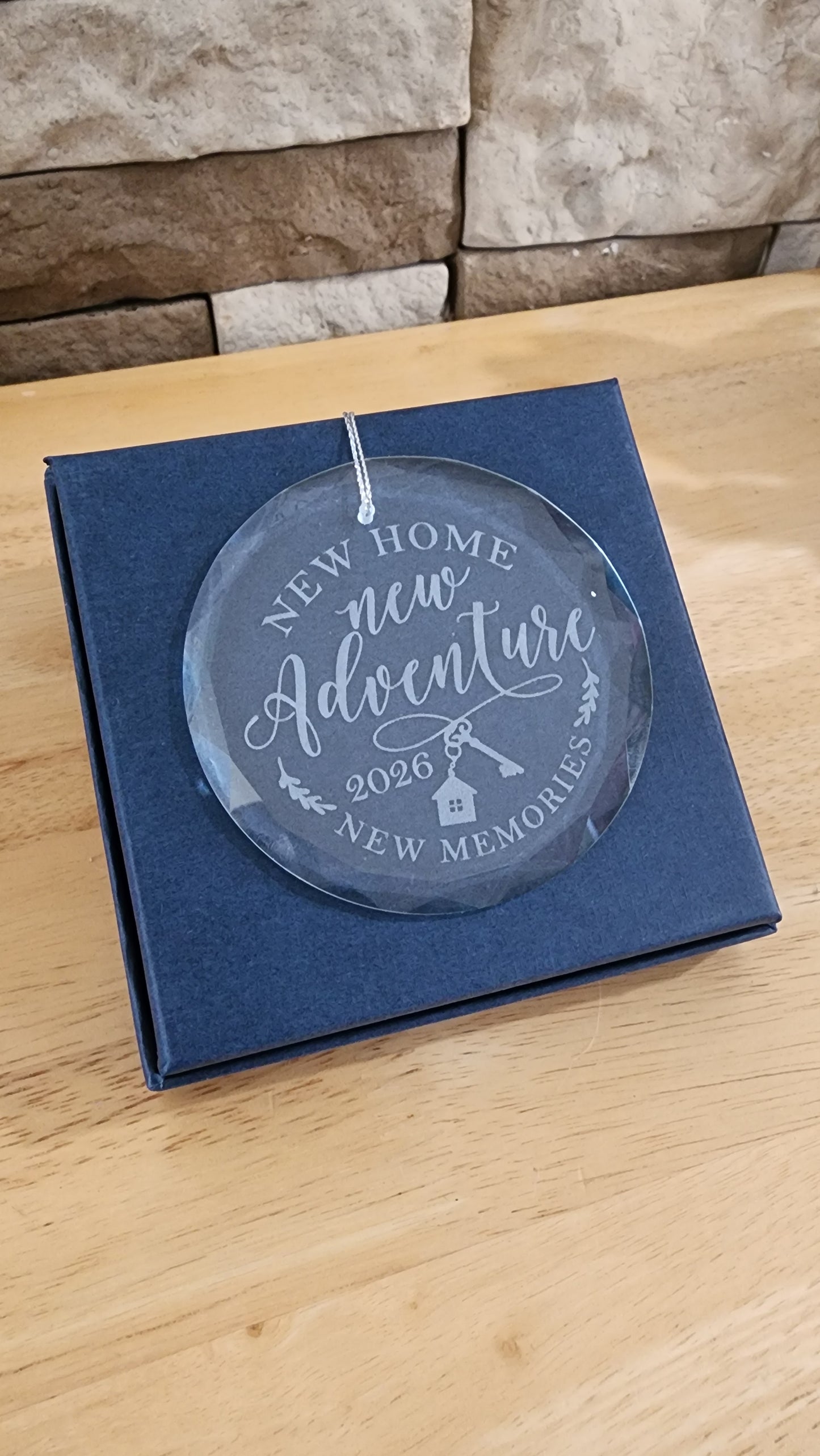 New Adventures Glass Ornament