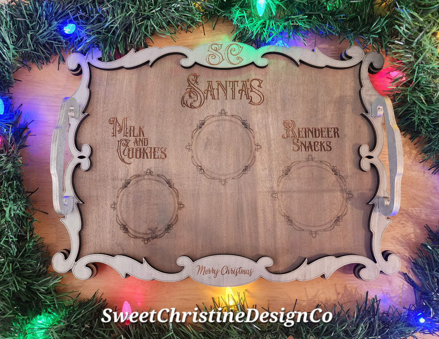 Santa's Milk and Cookies Tray