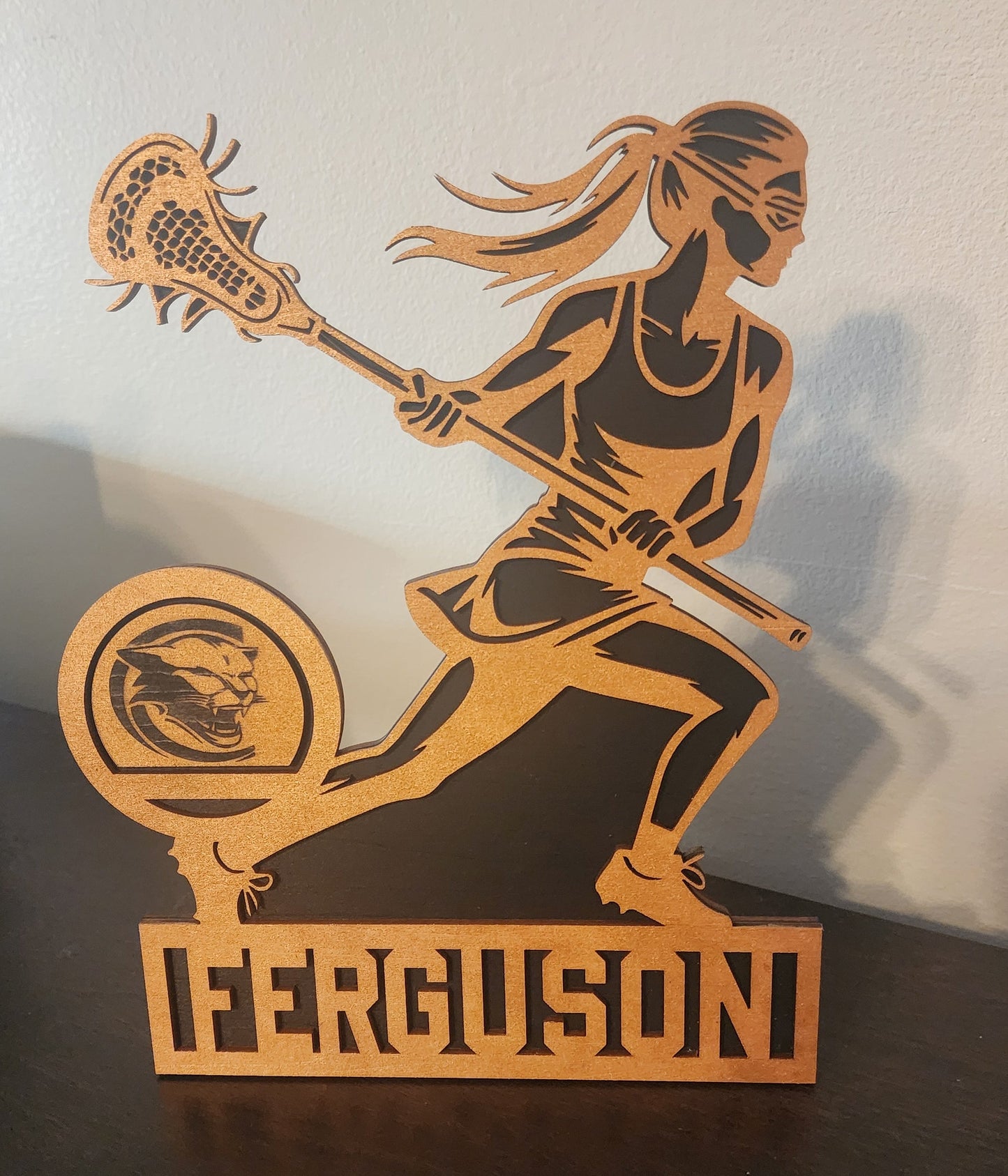 Womens Lacrosse Desktop Plaque - CYLA fundraiser