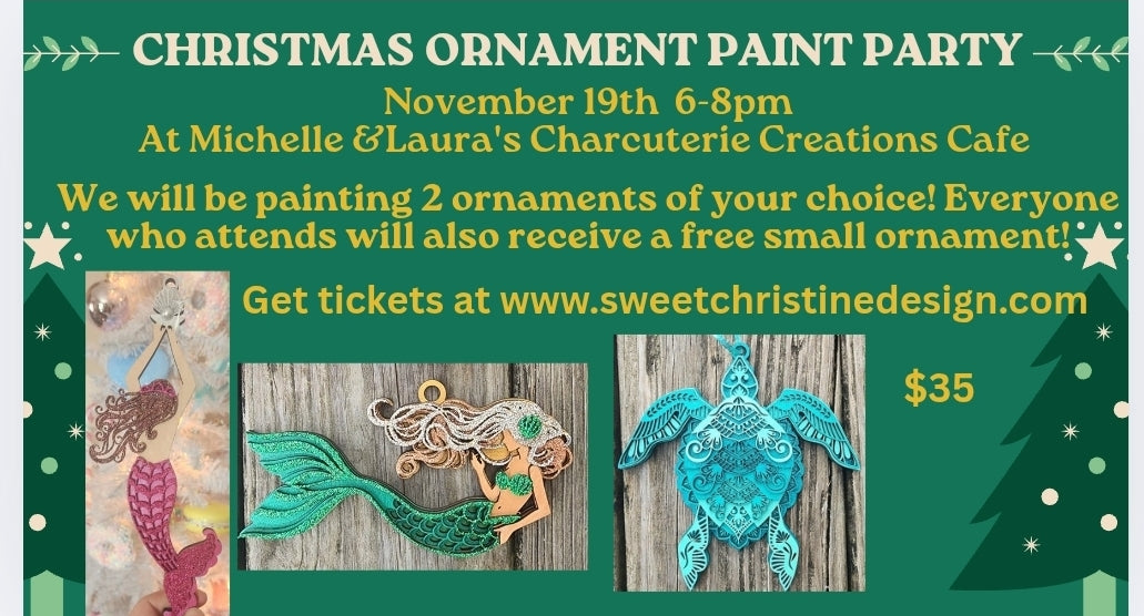 Paint Class - November 19th - Christmas Ornaments