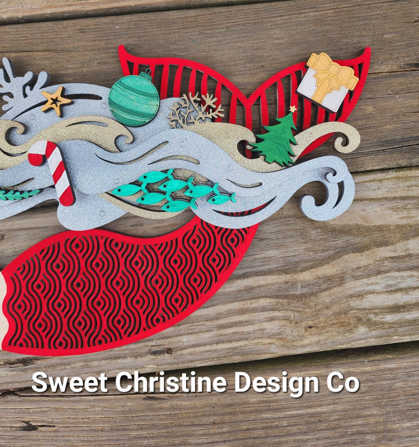 Christmas themed Singing Mermaid