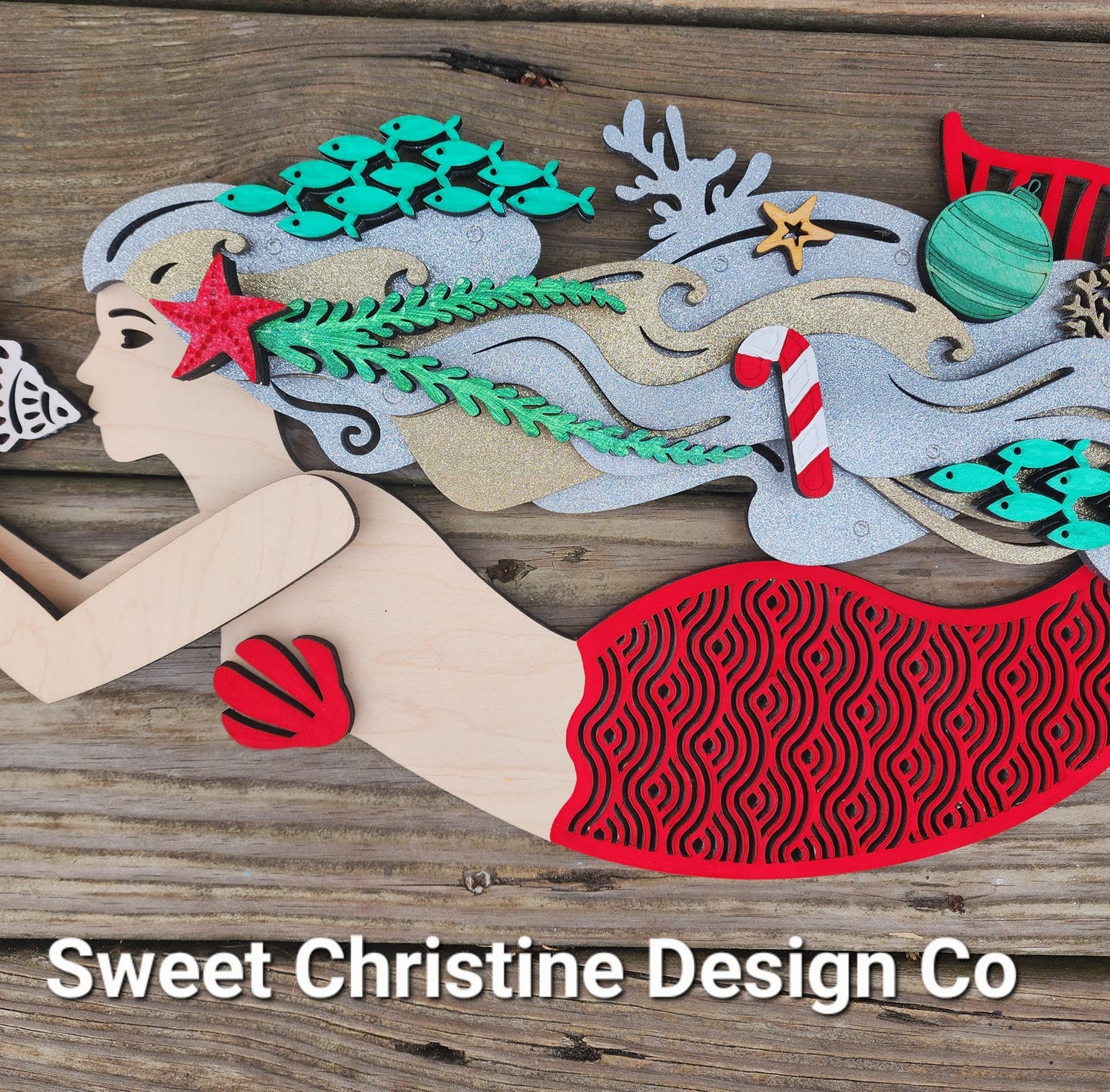 Christmas themed Singing Mermaid