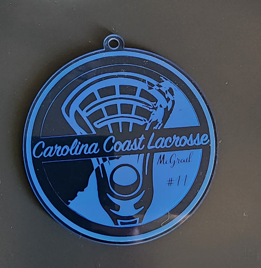 Carolina Coast Lacrosse Christmas Ornament