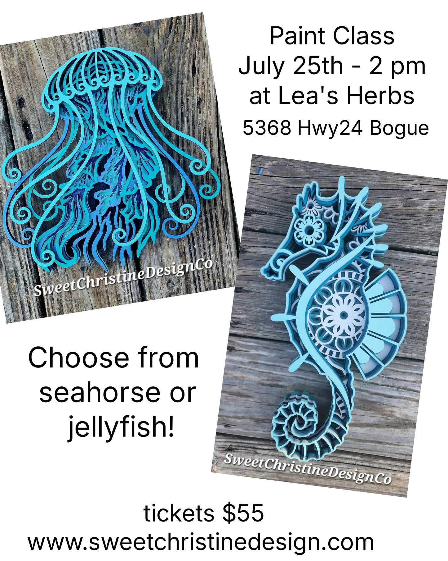 Paint Class - July 25 - Lea's Herbs