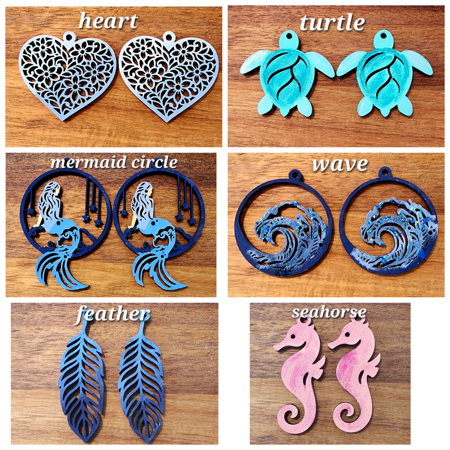 July 9 Paint Class - Earrings