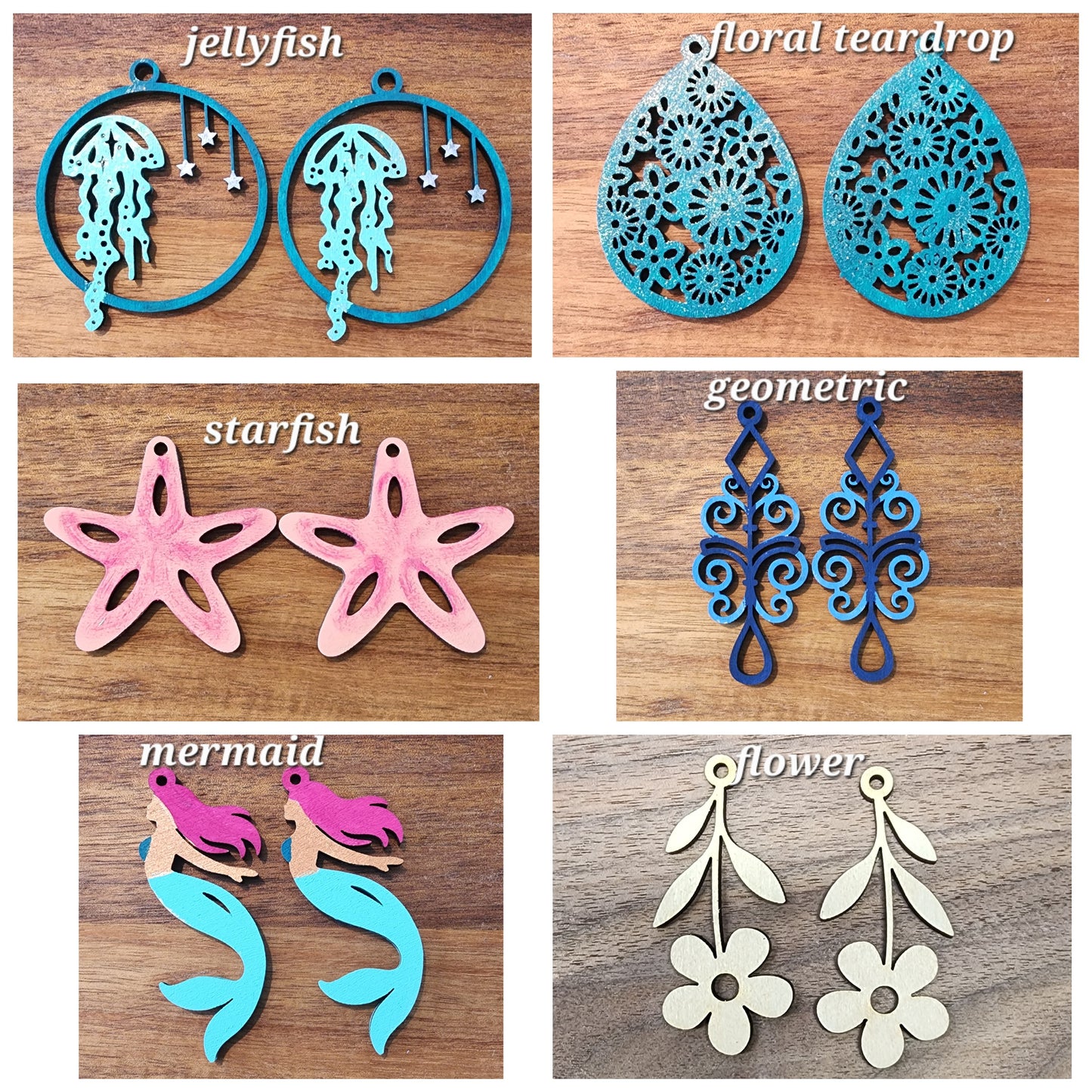 July 9 Paint Class - Earrings