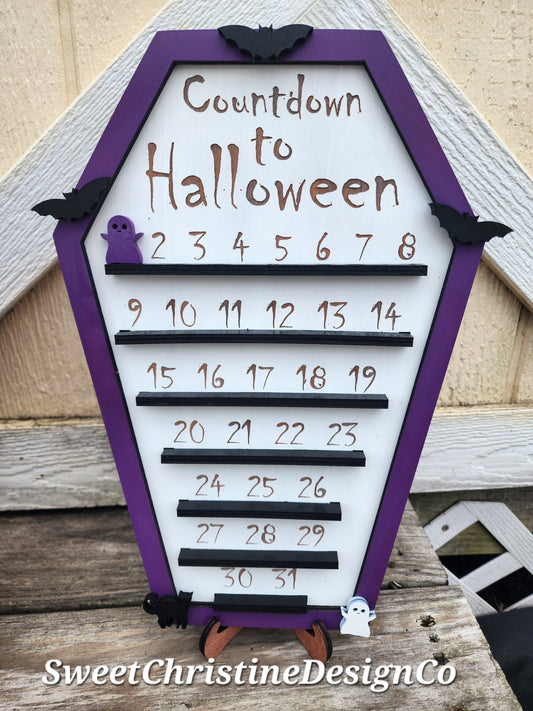 Halloween Countdown Calendar - Purple